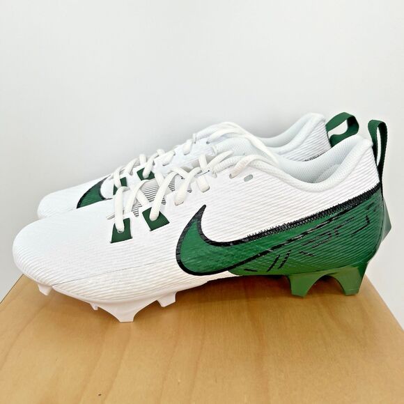 Nike Air Vapor Edge Speed 360 2 White Green Football Cleat FQ4045-101 Mens Sz 10 main image 7
